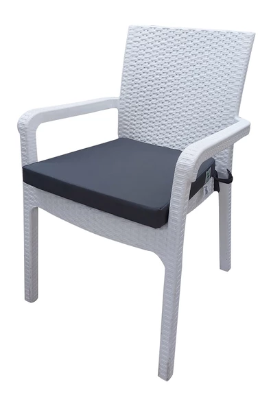 Mi̇rzade 6 Adet Hera Si̇esta Mi̇nderi̇ Su Geçi̇rmez Kumaş 5 Cm Gri̇ Sünger-Koyu Gri̇ | 6’lı Su Geçirmez Hera Siesta Minderi – Fermuarlı - Resim 3