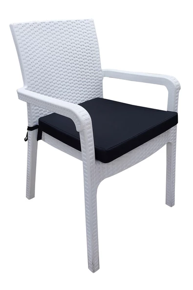 Mi̇rzade 6 Adet Hera Si̇esta Mi̇nderi̇ Su Geçi̇rmez Kumaş 5 Cm Gri̇ Sünger-Si̇yah | 6’lı Su Geçirmez Hera Siesta Minderi – Fermuarlı - Resim 2