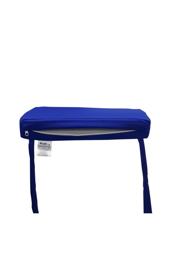 Mi̇rzade 6 Adet Hera Si̇esta  Mi̇nder Su Geçi̇rmez Kumaş 5 Cm Gri̇ Sünger-Saksmavi̇ | 6’lı Su Geçirmez Hera Siesta Minderi – Fermuarlı - Resim 4