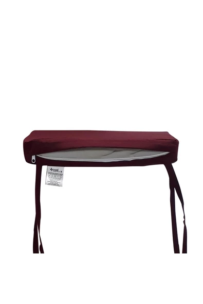 Mi̇rzade 6 Adet Hera Si̇esta Mi̇nder Su Geçi̇rmez Kumaş 5 Cm Gri̇ Sünger-Bordo | 6’lı Su Geçirmez Hera Siesta Minderi – Fermuarlı - Resim 4