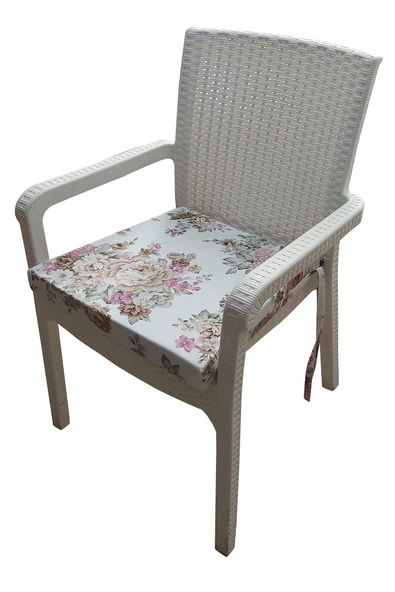 MİRZADE6 Adet Duck Bezi Rattan Minderi-taç 32411-01