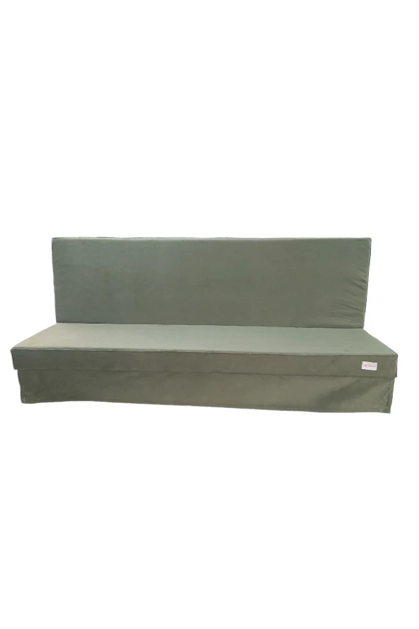 MİRZADE SİLİNEBİLİR TAY TÜYÜ KUMAŞ TENTESİZ 28 DNS SÜNGER  SALINCAK MİNDERİ-slsm tay tüyü koyu yeşil kombin - Resim 3