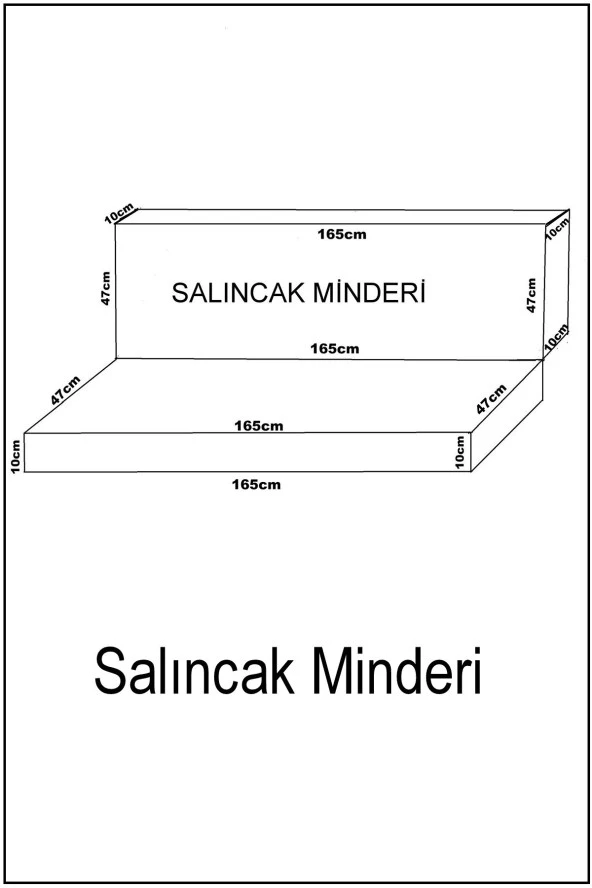 MİRZADE ELİT SALINCAK MİNDERİ TAÇ SU İTİCİ KUMAŞ GRİ SÜNGER FERMUARLI KOMPLE SET-33712-01 - Resim 4