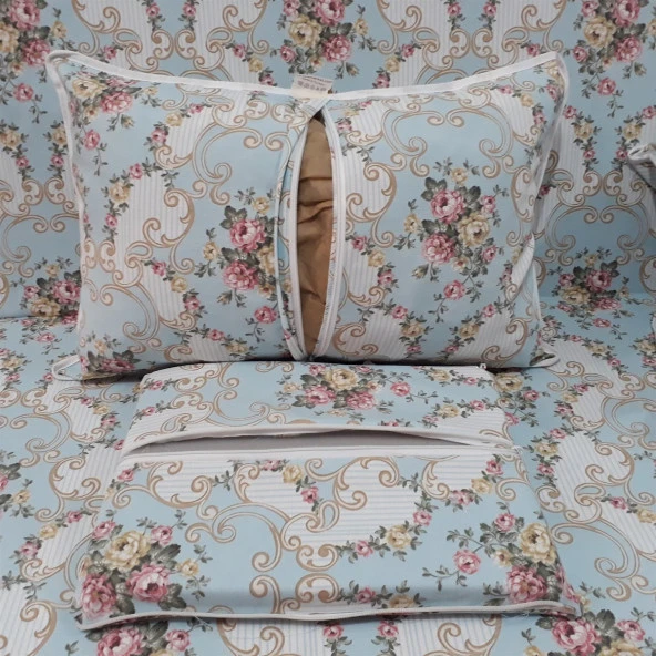 MİRZADE ELİT SALINCAK MİNDERİ TAÇ SU İTİCİ KUMAŞ GRİ SÜNGER FERMUARLI KOMPLE SET-32279-01 - 3