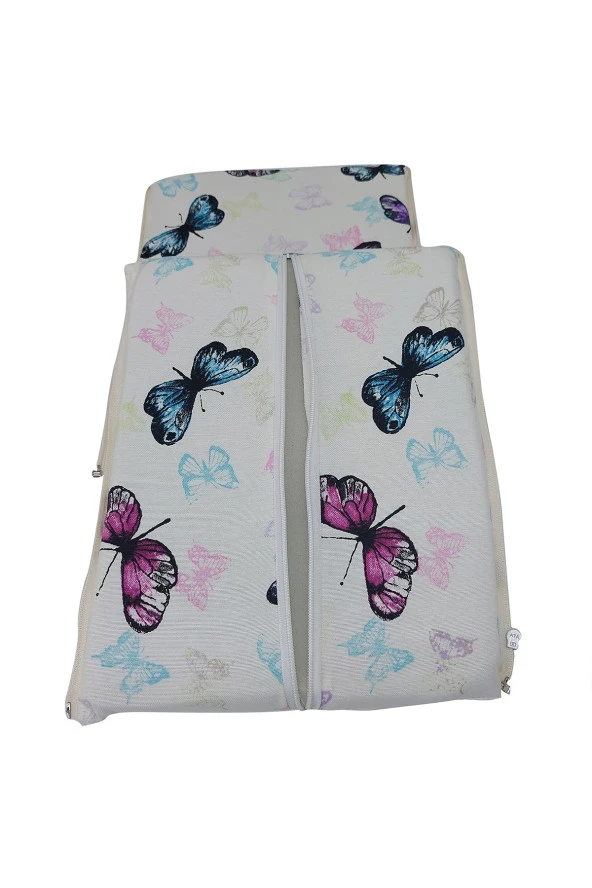 MİRZADE ELİT SALINCAK MİNDERİ SU İTİCİ KUMAŞ GRİ SÜNGER FERMUARLI SET-prm 081061 v 9 - Resim 5