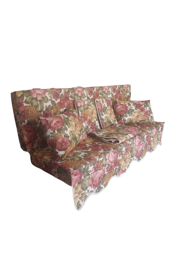 MİRZADE ELİT SALINCAK MİNDERİ SU İTİCİ KUMAŞ GRİ SÜNGER FERMUARLI SET-prm 160185 v 32 - Resim 2