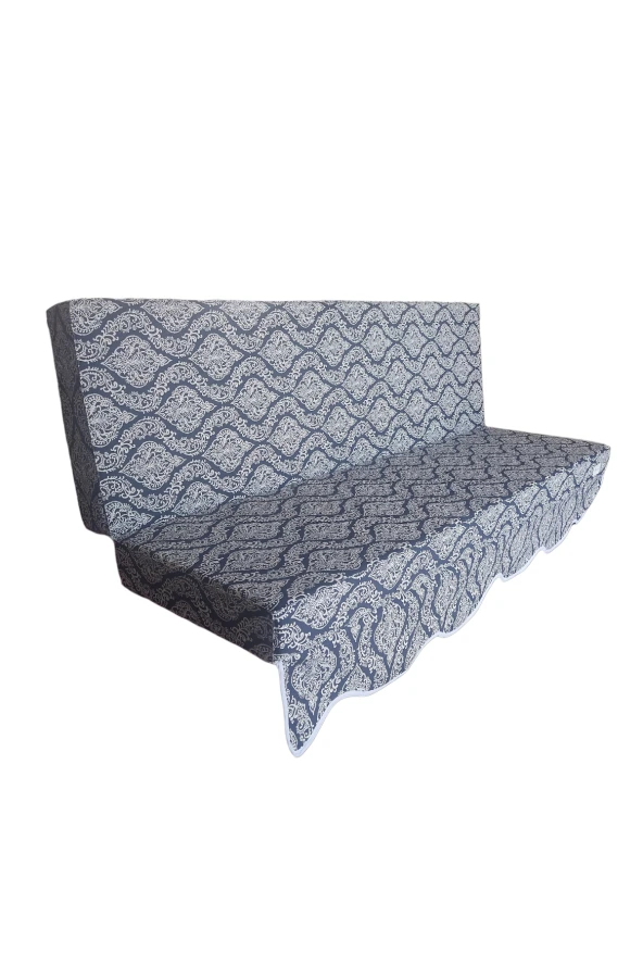 MİRZADE ELİT SALINCAK MİNDERİ SU İTİCİ KUMAŞ GRİ SÜNGER FERMUARLI SET-prm 015681 v003 - Resim 2