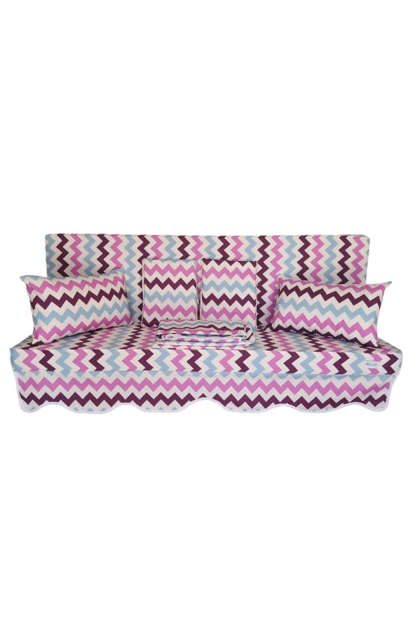 MİRZADE ELİT SALINCAK MİNDERİ SU İTİCİ KUMAŞ GRİ SÜNGER FERMUARLI SET--prm 042160 v4 ürün görseli