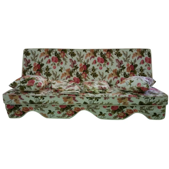 MİRZADE MEDİAN SALINCAK MİNDERİ PAMUK/POLYESTER KUMAŞ GRİ SÜNGER FERMUARLI 3 KİŞİLİK TAM SET KONFORLU ÜRÜN-218 ürün görseli