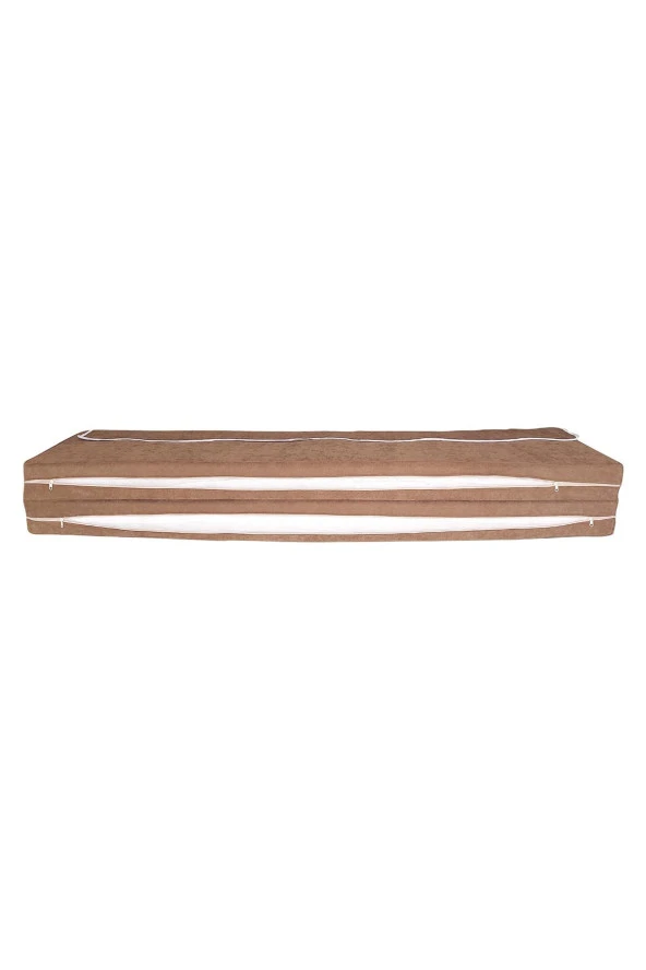 MİRZADE SOFA SOFT KUMAŞ TENTESİZ 28 DNS SÜNGER  SALINCAK MİNDERİ-sofa salıncak kahve - 5