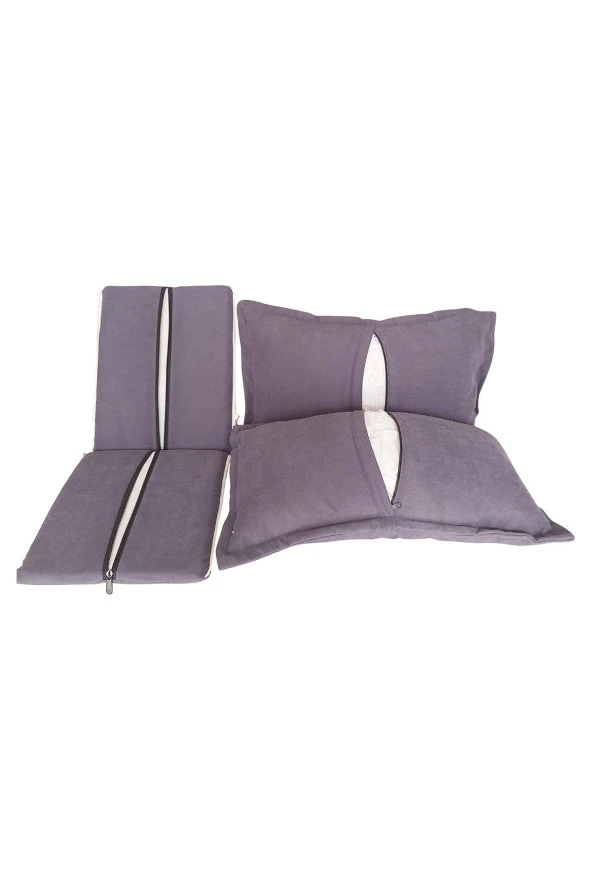 MİRZADE SOFA SOFT KUMAŞ TENTESİZ 28 DNS SÜNGER  SALINCAK MİNDERİ-sofa salıncak koyu gri - Resim 5