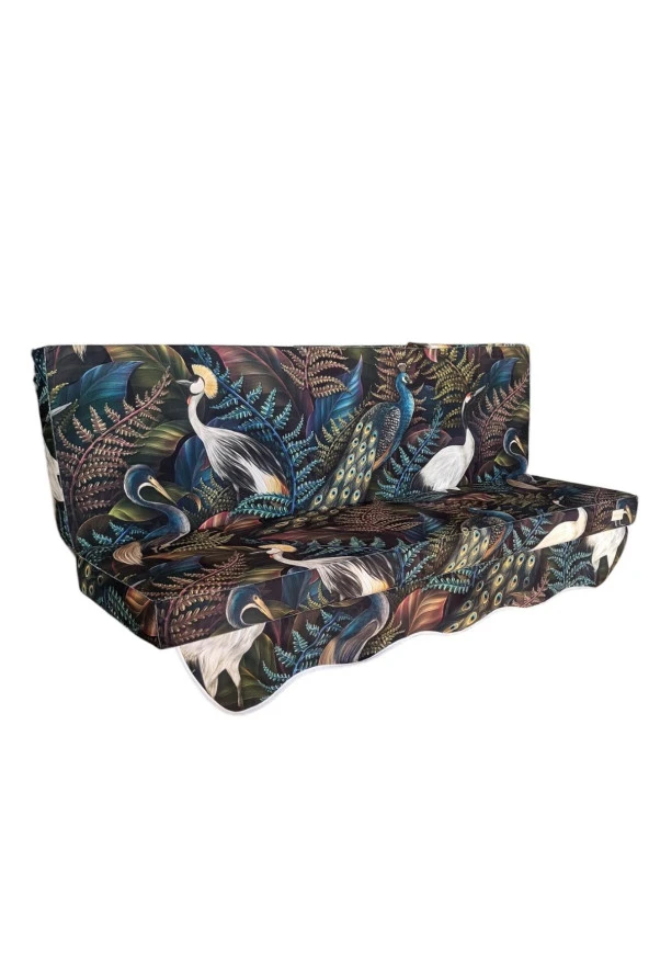 MİRZADE SOFA SOFT KUMAŞ TENTESİZ 28 DNS SÜNGER  SALINCAK MİNDERİ-sofa salıncak TAVUS KUŞU - Resim 3