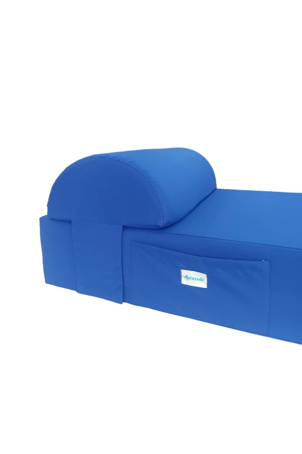 Grand Sunbed Güneşlenme Minderi - Saks Mavi̇ | Yastıklı, Su Geçirmez | Mirzade - Resim 4