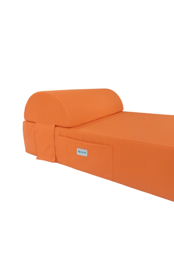 Grand Sunbed Güneşlenme Minderi - Turuncu | Yastıklı, Su Geçirmez | Mirzade - Resim 3
