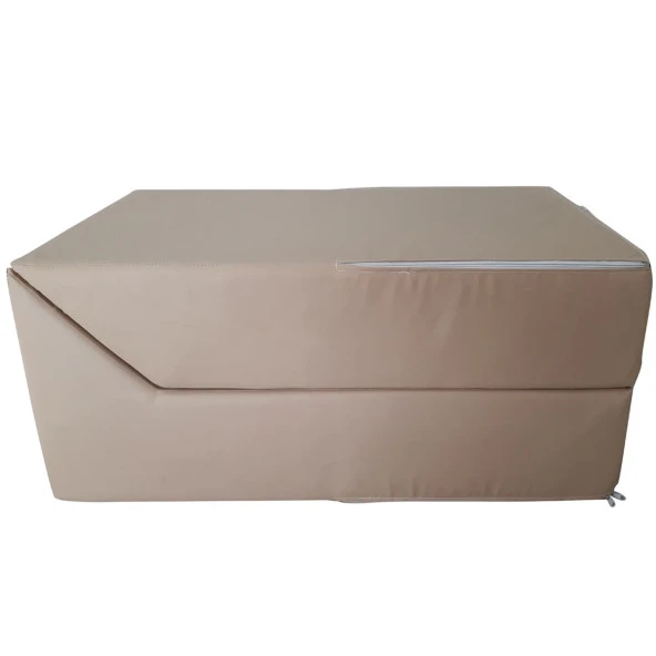 Katlanır Sunbed Güneşlenme Minderi - Açık Bej | Taşınabilir, Su Geçirmez | Mirzade - Resim 3