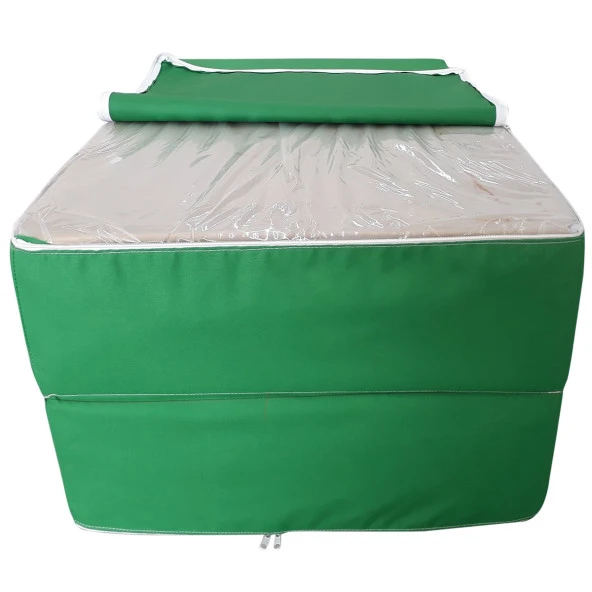 Katlanır Sunbed Güneşlenme Minderi - Benetton Yeşil | Taşınabilir, Su Geçirmez | Mirzade - Resim 4