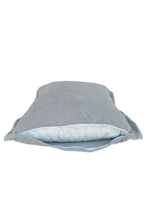 Mirzade Puf Minder 70x70 iç dolgulu-açık gri - Resim 3