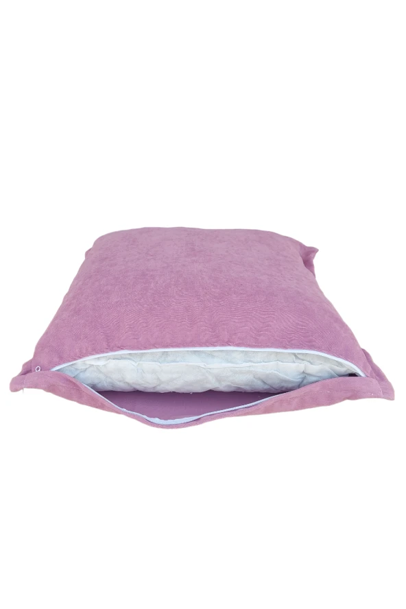 Mirzade Puf Minder 70x70 iç dolgulu-pembe - Resim 3