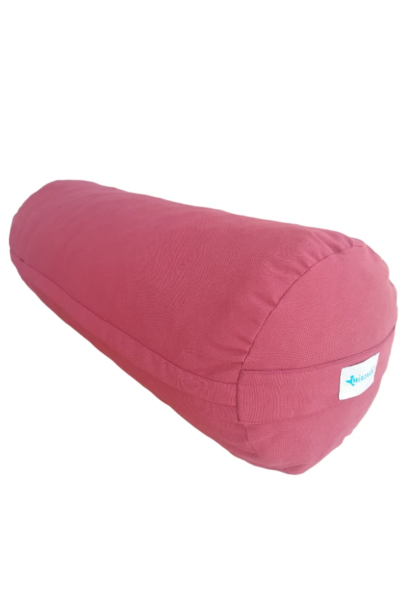 Mirzade silindir puf minderi 75x25-bordo - Resim 2