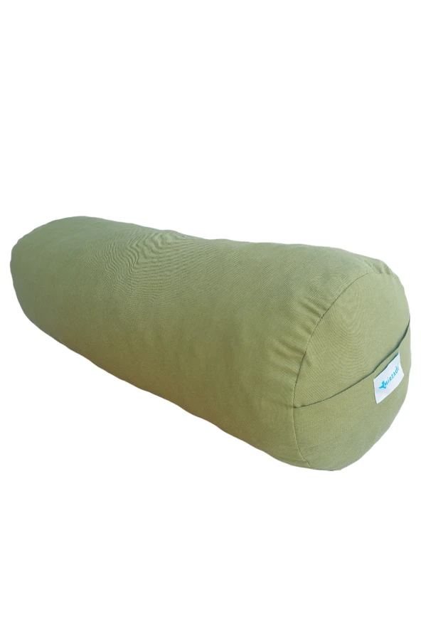 Mirzade silindir puf minderi 75x25-çimen yeşili - Resim 3