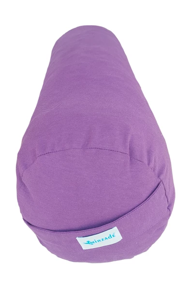 Mirzade silindir puf minderi 75x25-mor - Resim 3