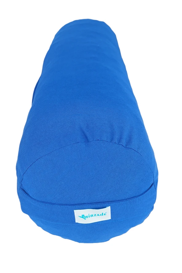 Mirzade silindir puf minderi 75x25-saks mavi - Resim 3