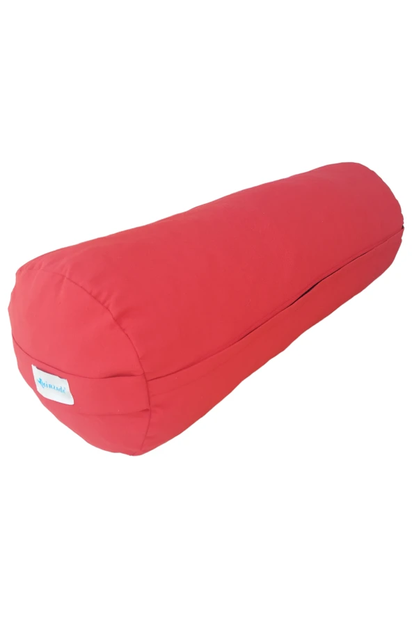 Mirzade silindir puf minderi 75x25-kırmızı - Resim 2