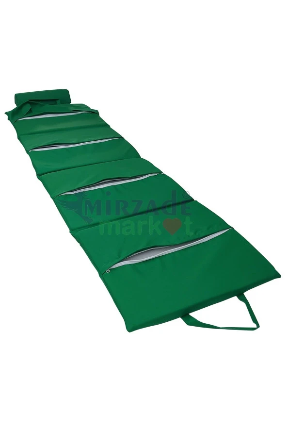 Mi̇rzade Lüks Plaj Mi̇nderi̇ Çanta Katlanir Su Geçi̇rmez-Benetton | Yastıklı, Fermuarlı, Çantalı Lüks Plaj Minderi – 50x180x3 cm - Resim 6
