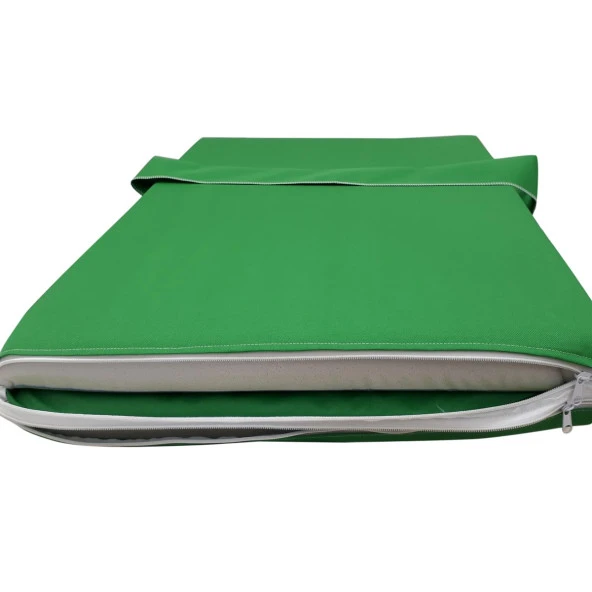 Mi̇rzade Şezlong Mi̇nderi̇ Lüks Su Geçi̇rmez Kumaş Yastikli Gri̇ Süngerli̇ Fermuarli-Benetton | Yastıklı Lüks Şezlong Minderi – 5 cm Sünger - Resim 4