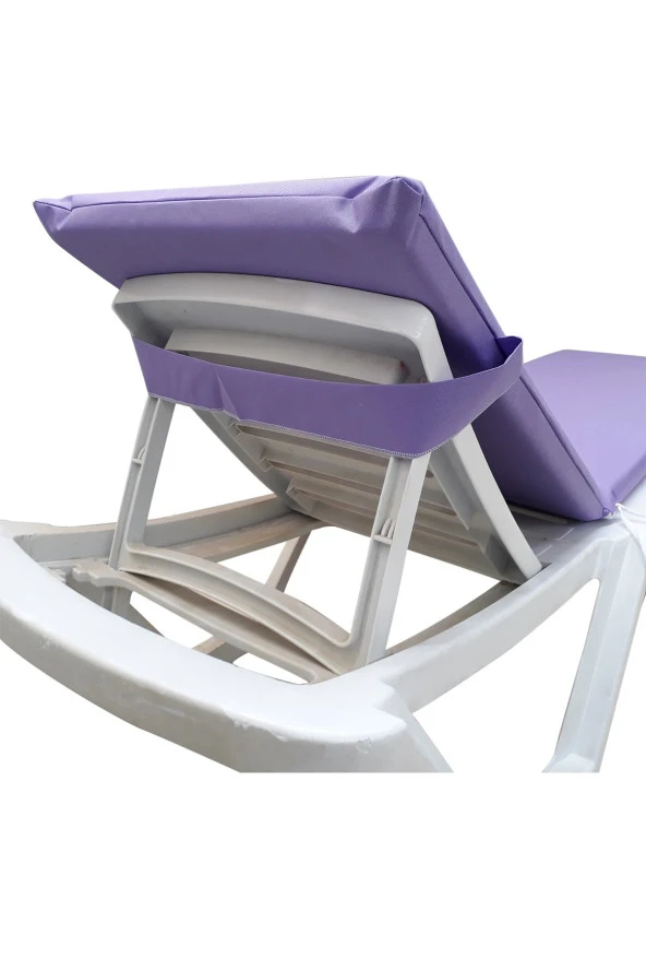 MİRZADE STANDART FERMUARLI ŞEZLONG MİNDERİ SU GEÇİRMEZ KUMAŞ-LİLA - Resim 3