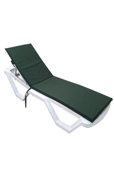 MİRZADE STANDART FERMUARLI ŞEZLONG MİNDERİ SU GEÇİRMEZ KUMAŞ-KOYU YEŞİL ürün görseli