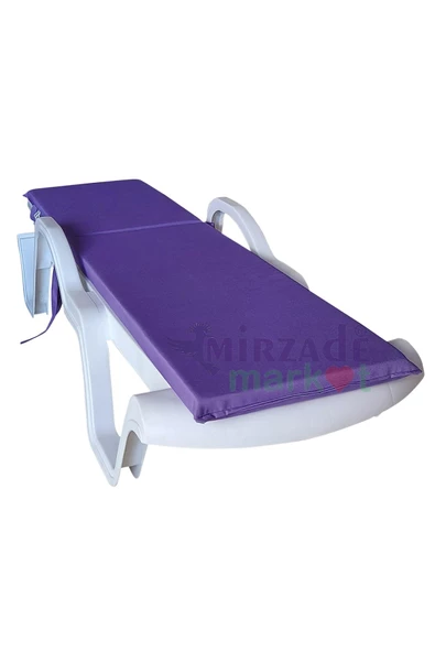 Mi̇rzade Şezlong Mi̇nderi̇ Standart Su Geçi̇rmez Malzeme-Mor | Su Geçirmez Şezlong Minderi – 5 cm Sünger - Resim 4