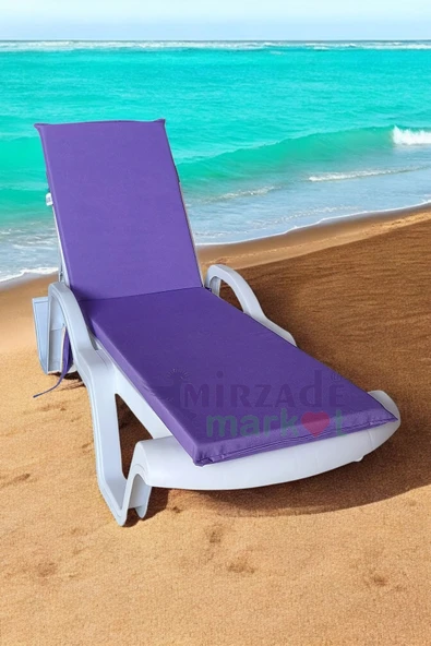 Mi̇rzade Şezlong Mi̇nderi̇ Standart Su Geçi̇rmez Malzeme-Mor | Su Geçirmez Şezlong Minderi – 5 cm Sünger ürün görseli