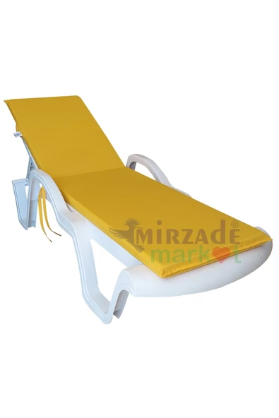 Mi̇rzade Şezlong Mi̇nderi̇ Standart Su Geçi̇rmez Malzeme-Sari | Su Geçirmez Şezlong Minderi – 5 cm Sünger - Resim 3