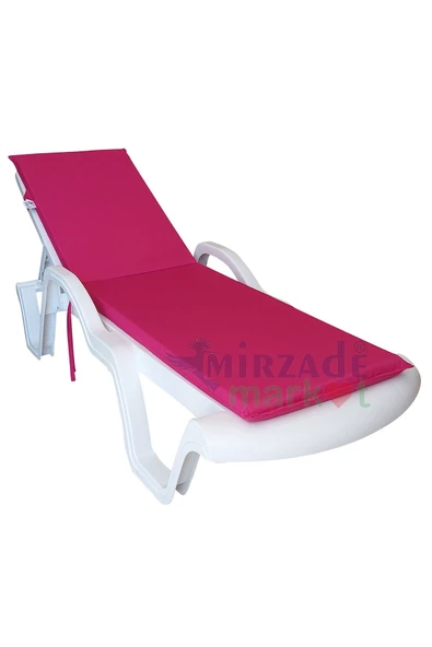 Mi̇rzade Şezlong Mi̇nderi̇ Standart Su Geçi̇rmez Malzeme-Pembe | Su Geçirmez Şezlong Minderi – 5 cm Sünger - Resim 3