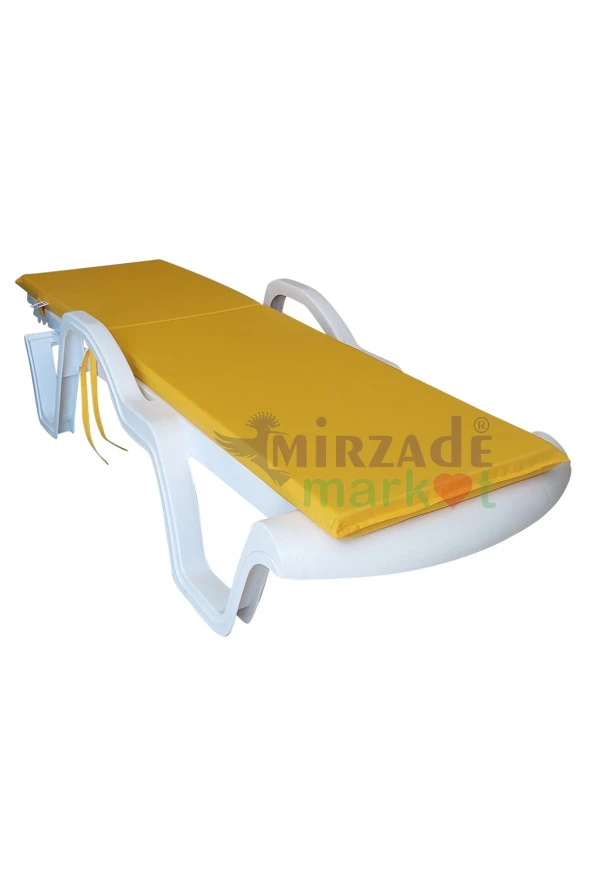 Mi̇rzade Şezlong Mi̇nderi̇ Standart Su Geçi̇rmez Malzeme-Sari | Su Geçirmez Şezlong Minderi – 5 cm Sünger - Resim 4