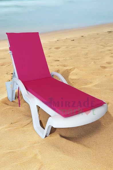 Mi̇rzade Şezlong Mi̇nderi̇ Standart Su Geçi̇rmez Malzeme-Pembe | Su Geçirmez Şezlong Minderi – 5 cm Sünger ürün görseli