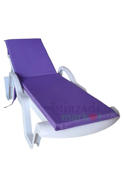 Mi̇rzade Şezlong Mi̇nderi̇ Standart Su Geçi̇rmez Malzeme-Mor | Su Geçirmez Şezlong Minderi – 5 cm Sünger - Resim 3