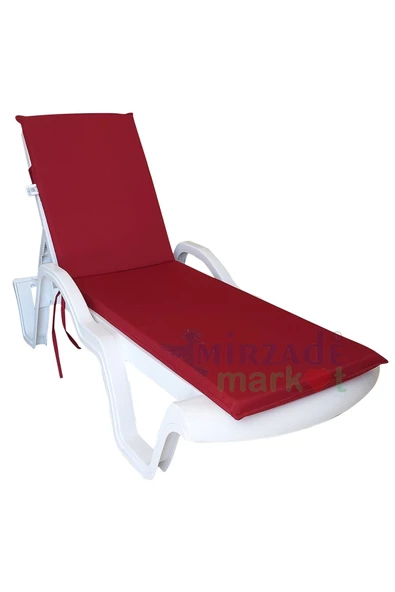 Mi̇rzade Şezlong Mi̇nderi̇ Standart  Su Geçi̇rmez Malzeme-Bordo | Su Geçirmez Şezlong Minderi – 5 cm Sünger ürün görseli