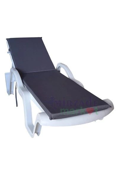 Mi̇rzade Şezlong Mi̇nderi̇ Standart Su Geçi̇rmez Malzeme-K.Gri̇ | Su Geçirmez Şezlong Minderi – 5 cm Sünger - 2