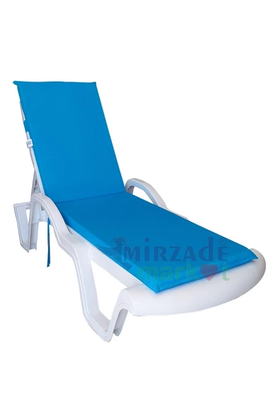 Mi̇rzade Şezlong Mi̇nderi̇ Standart  Su Geçi̇rmez Malzeme-Turkuaz | Su Geçirmez Şezlong Minderi – 5 cm Sünger - 2