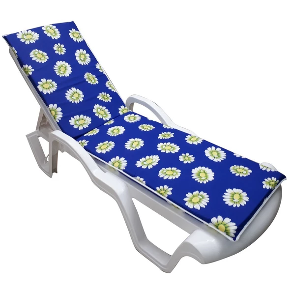 Şezlong Mi̇nderi̇ Medi̇an Pam./Pol. Kumaş Fermuarli-Papatya | Su Geçirmez Şezlong Minderi – 5 cm Sünger ürün görseli