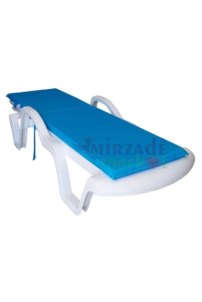 Mi̇rzade Şezlong Mi̇nderi̇ Standart  Su Geçi̇rmez Malzeme-Turkuaz | Su Geçirmez Şezlong Minderi – 5 cm Sünger - 4