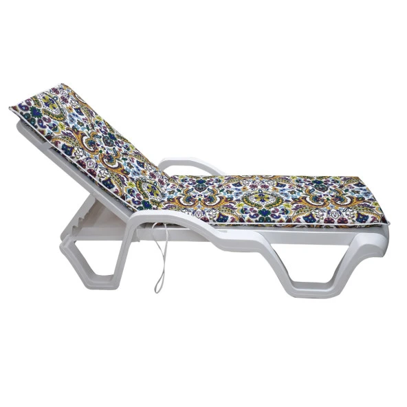 Şezlong Mi̇nderi̇ Medi̇an Pam./Pol. Kumaş Fermuarli-Şal | Su Geçirmez Şezlong Minderi – 5 cm Sünger - Resim 3