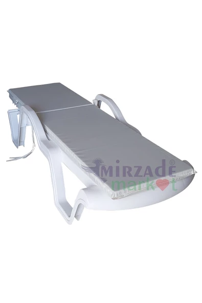 Mi̇rzade Şezlong Mi̇nderi̇ Standart Su Geçi̇rmez Malzeme-Krem | Su Geçirmez Şezlong Minderi – 5 cm Sünger - Resim 3