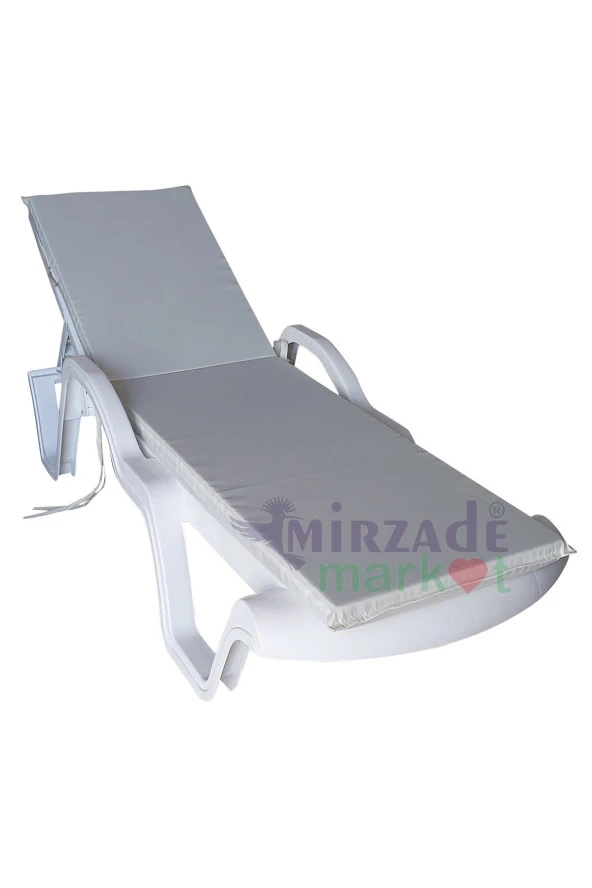 Mi̇rzade Şezlong Mi̇nderi̇ Standart Su Geçi̇rmez Malzeme-Krem | Su Geçirmez Şezlong Minderi – 5 cm Sünger - Resim 2