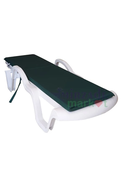 Mi̇rzade Şezlong Mi̇nderi̇ Standart Su Geçi̇rmez Malzeme-Koyu Yeşi̇l | Su Geçirmez Şezlong Minderi – 5 cm Sünger - Resim 3