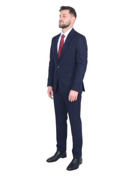 Cengiz İnler Sivri Yaka Erkek Takım Elbise - 9