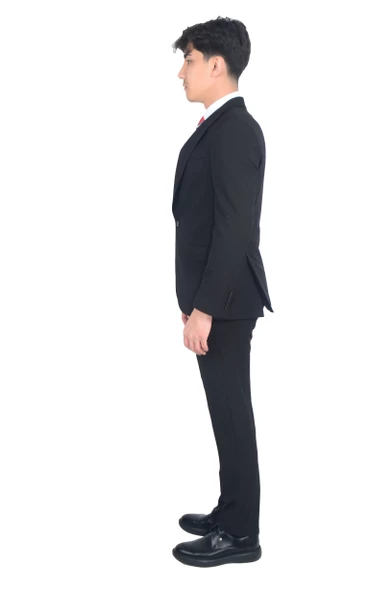 Erkek Sivri Yaka Takım Elbise - 5