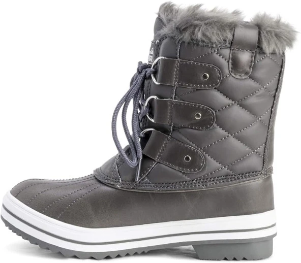 Polar Kadın Kar Botu Kapitone Kısa Kış Kar Yağmur Su Geçirmez Sıcak Tutar No:39 Suni Kürk - 3